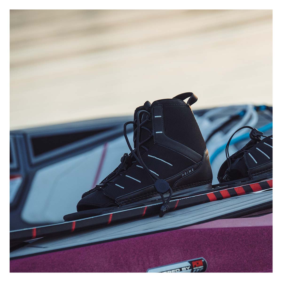 Radar Men's Prime Front or Rear Water Ski Binding - Feather Frame