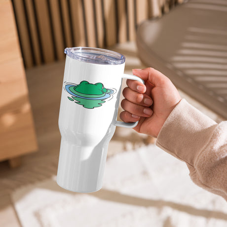 Frog Head in Water Travel Mug with a Handle - Bart's Water Sports