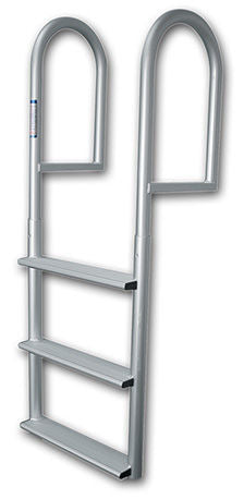3-Step Aluminum Stationary Dock Ladder with 4