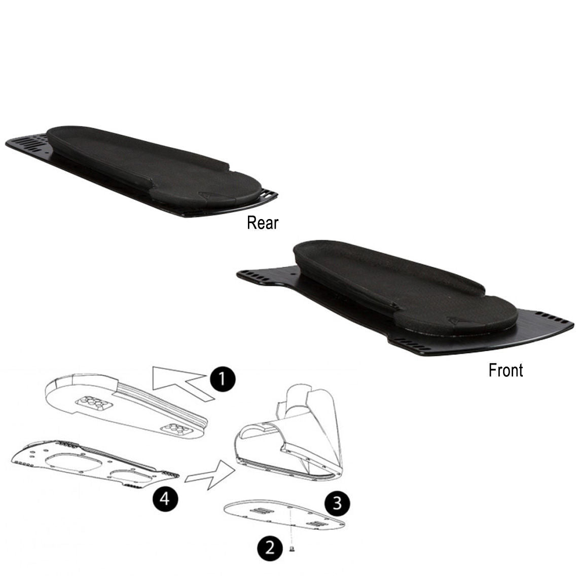 HO Ski Boot Adapter Plate for Slalom Skis without Direct Connect System