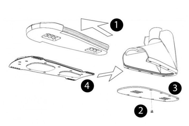 HO Ski Boot Adapter Plate for Slalom Skis without Direct Connect System