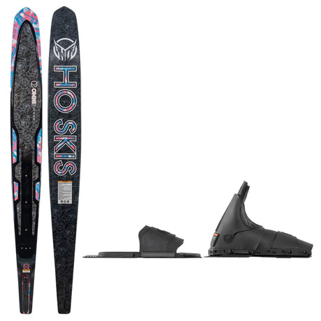 HO Women's Carbon Omni Slalom Ski w/ Animal & Rear Toe Plate
