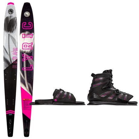 Radar Women's Graphite Lyric Slalom Ski w/ Women's Lyric Boa & Lyric Boa Adjustable Rear Toe Plate