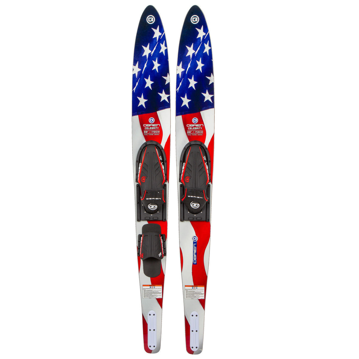 O'Brien Celebrity Combo Water Skis - Flag - 68"