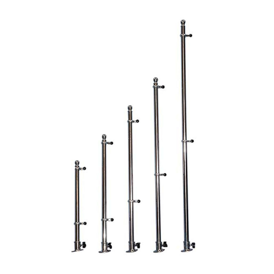 Stainless Steel Deluxe Boat Flag Pole - 18"