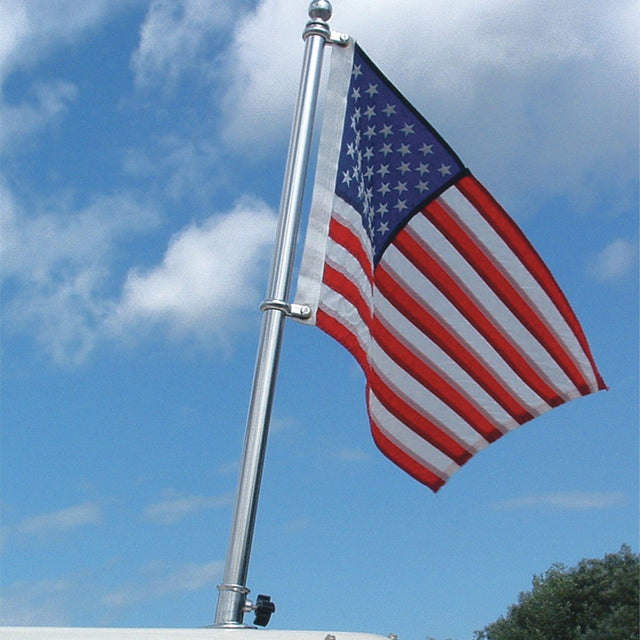 Stainless Steel Deluxe Boat Flag Pole - 24