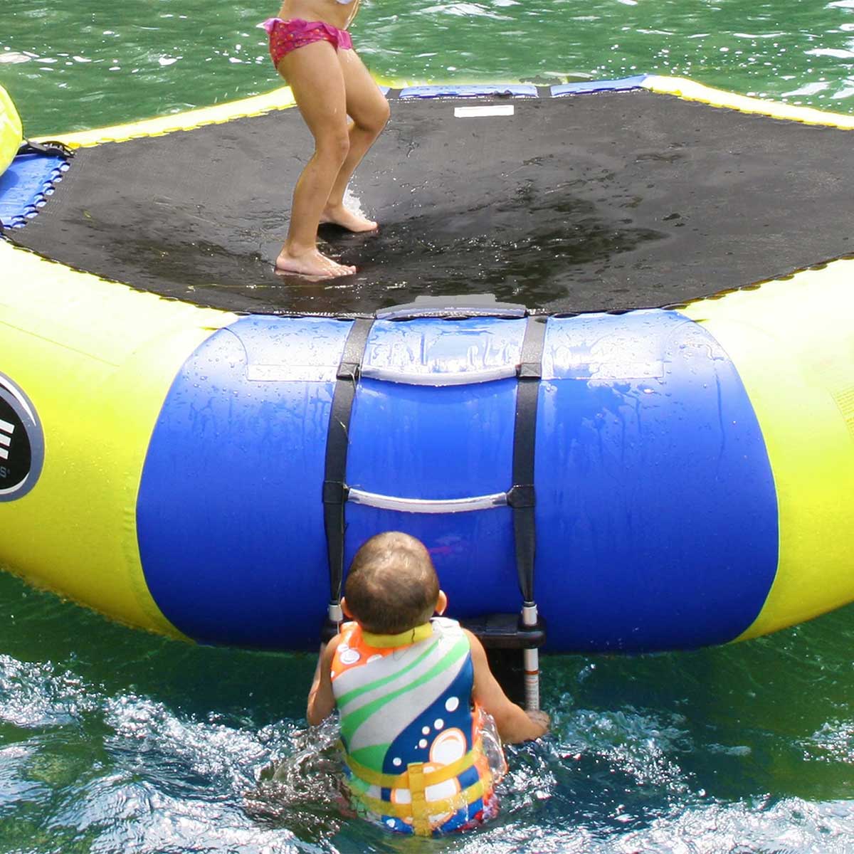 Rave 3-Step Boarding Ladder with Stabilizer for Water Trampolines
