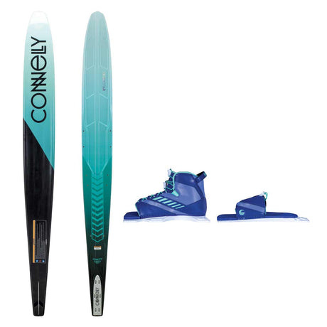 Connelly Women's Concept Slalom Water Ski w/ Women's Shadow Binding and Women's Lace Adjustable Rear Toe Plate