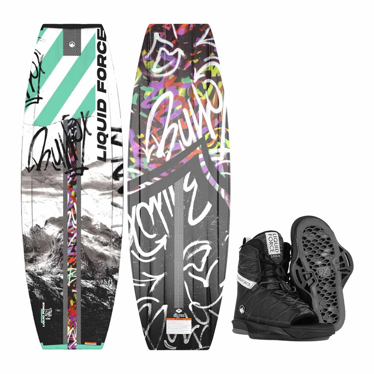 Liquid Force Bullox Aero Limited Release Wakeboard w/ Classic 6X OT Bindings