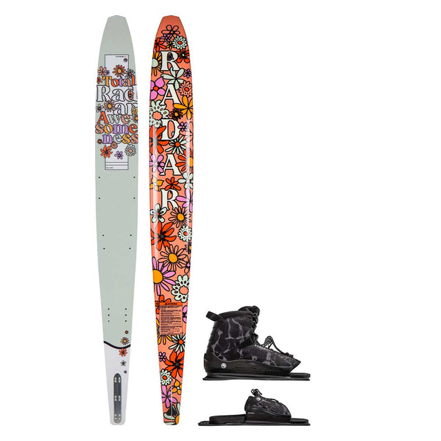 Radar Girl's TRA Slalom Ski w/ Women's Lyric Binding and Lyric Adjustable Rear Toe Plate