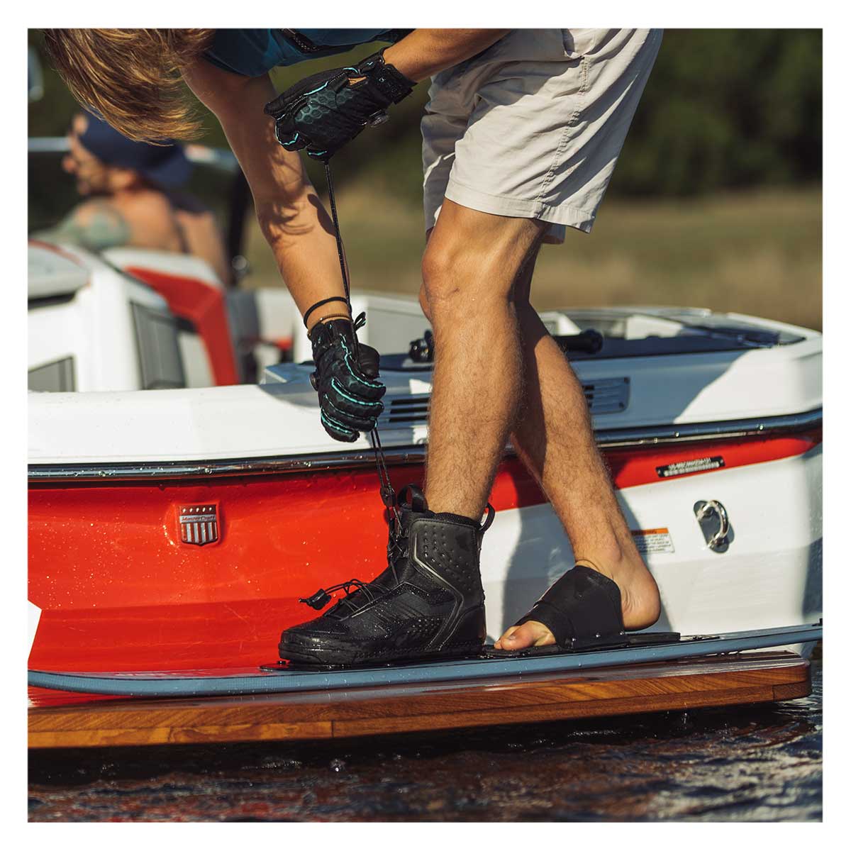 Radar Men's Pulse Water Ski Binding Front or Rear - Aluminum Plate
