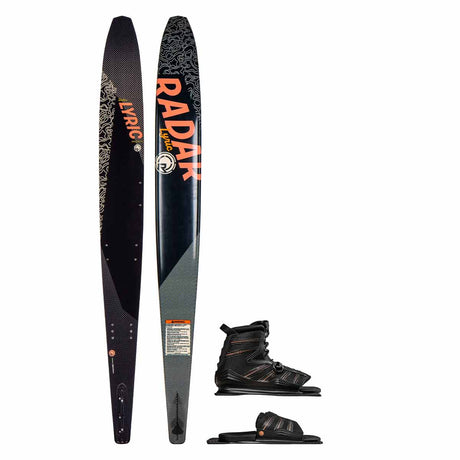 Radar Women's Graphite Lyric Slalom Ski w/ Women's Lyric BOA and Lyric BOA Adjustable Rear Toe Plate