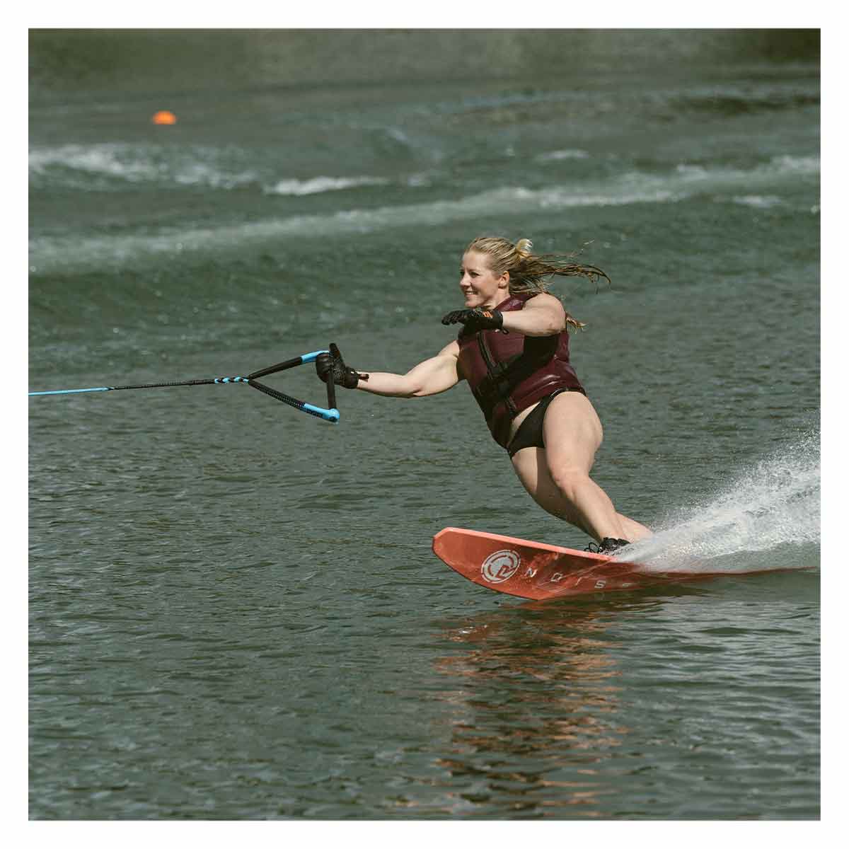 Radar Women's Session Slalom Ski w/ Women's Lyric Binding and Lyric Adjustable Rear Toe Plate