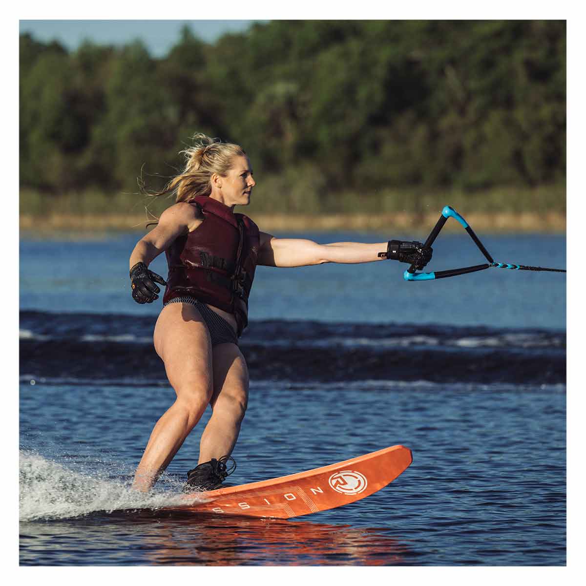 Radar Women's Session Slalom Ski w/ Women's Lyric Binding and Lyric Adjustable Rear Toe Plate