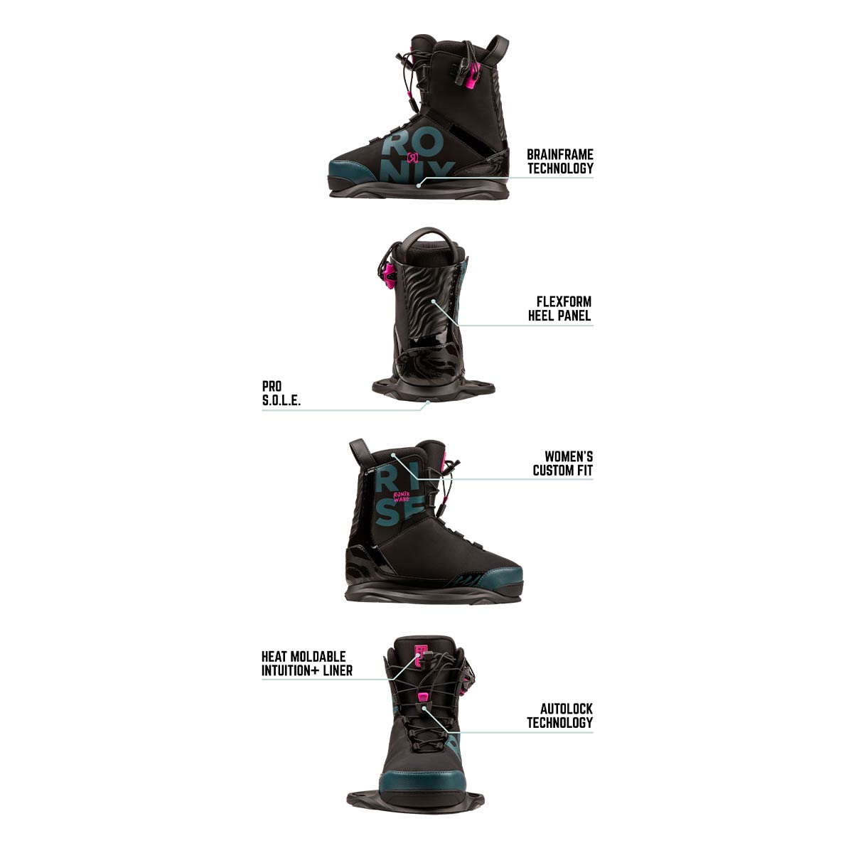Ronix Women's Rise Wakeboard w/ Rise Bindings