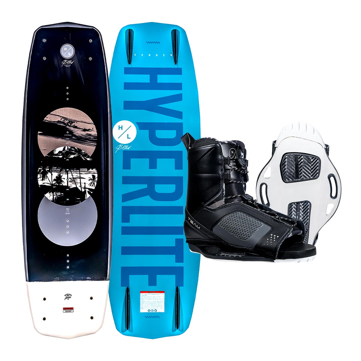 Hyperlite Sender Wakeboard w/ Team OT Bindings