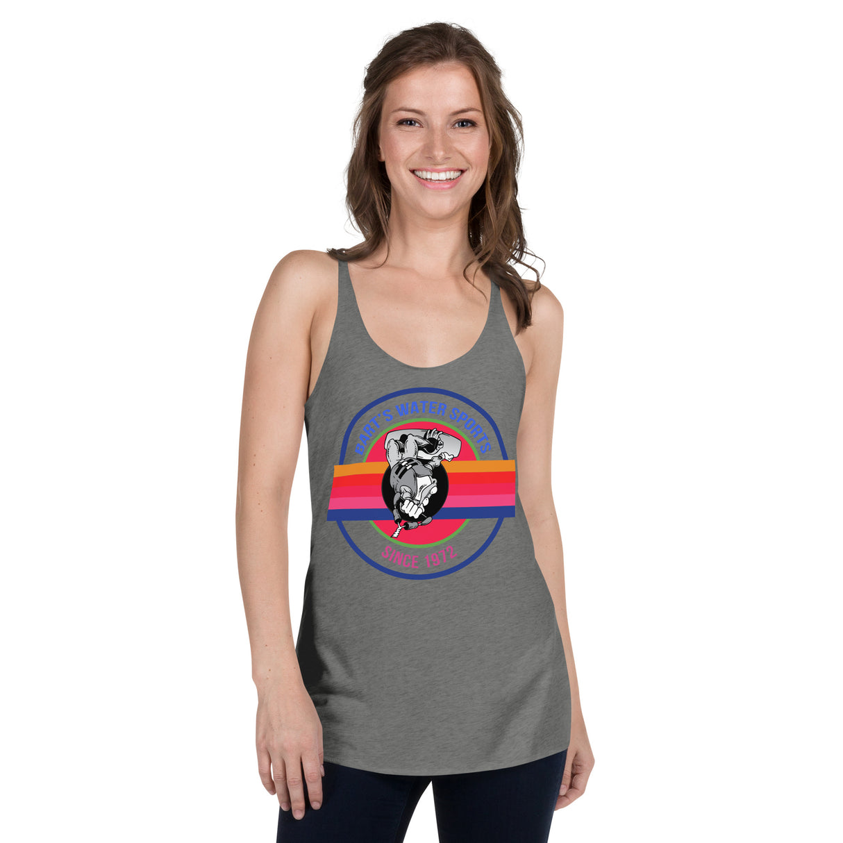 Upside Down Frog Wakeboard Women's Racerback Tank - Bart's Water Sports