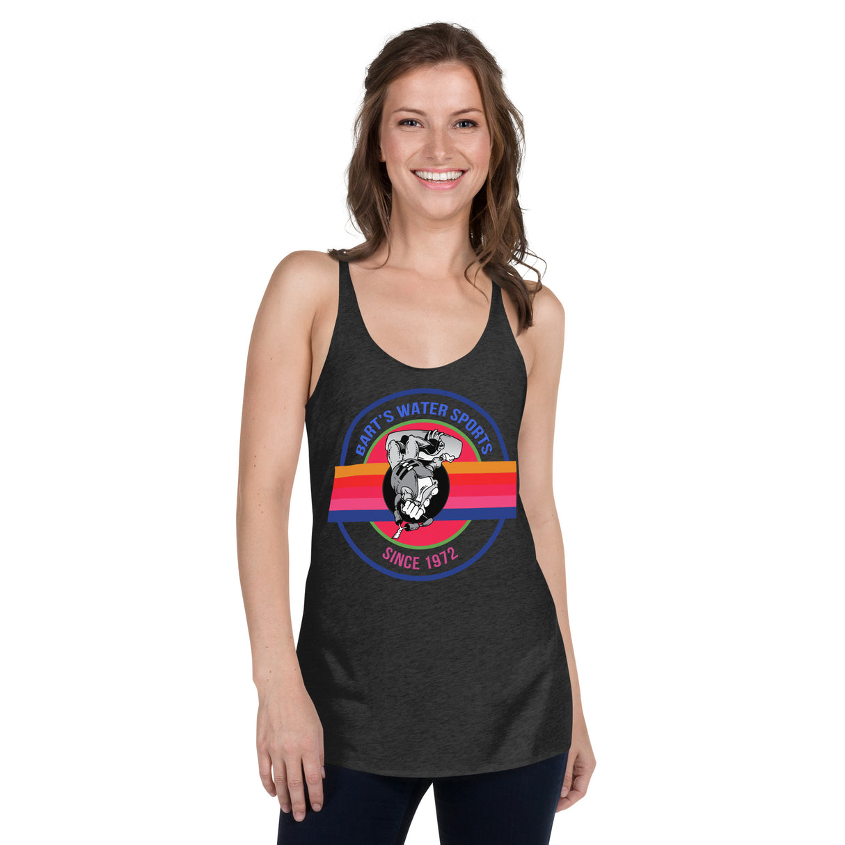 Upside Down Frog Wakeboard Women's Racerback Tank - Bart's Water Sports