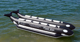 Island Hopper Whale Ride Elite Class Side-to-Side Heavy Commercial Water Sled - 10 Person