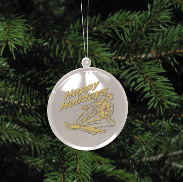 Slalom Acrylic Christmas Ornament