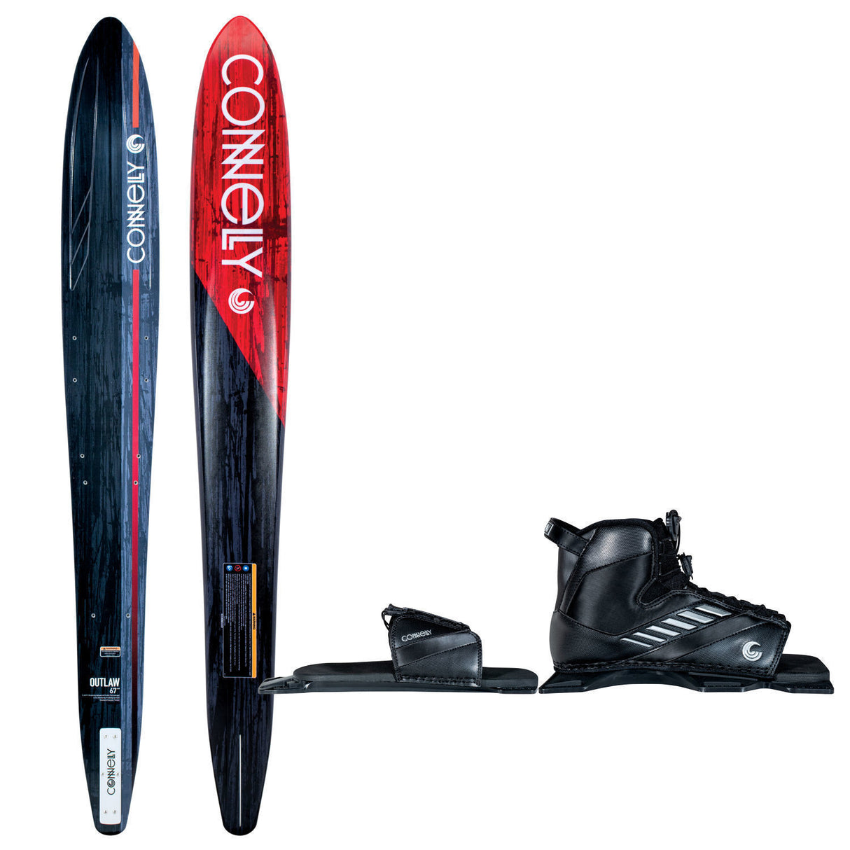 Connelly Outlaw Slalom Waterski w/ Shadow Binding & RTP - 2023