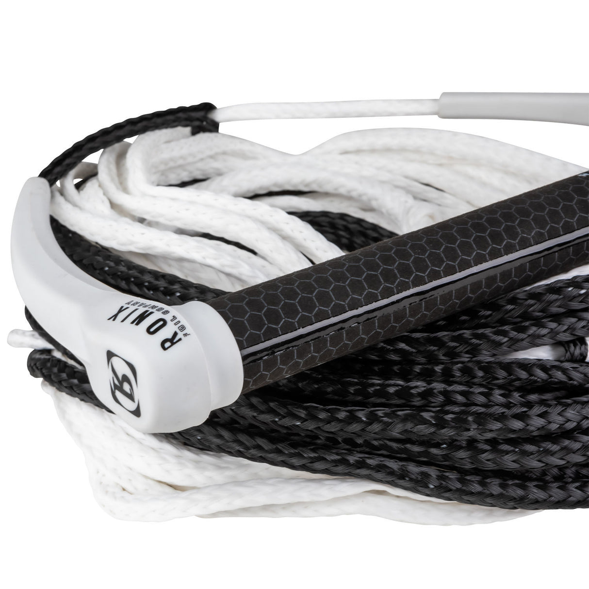 Ronix 727 Foil Combo 13" Hide Grip w/72.5' 10-Section Rope - White/Black