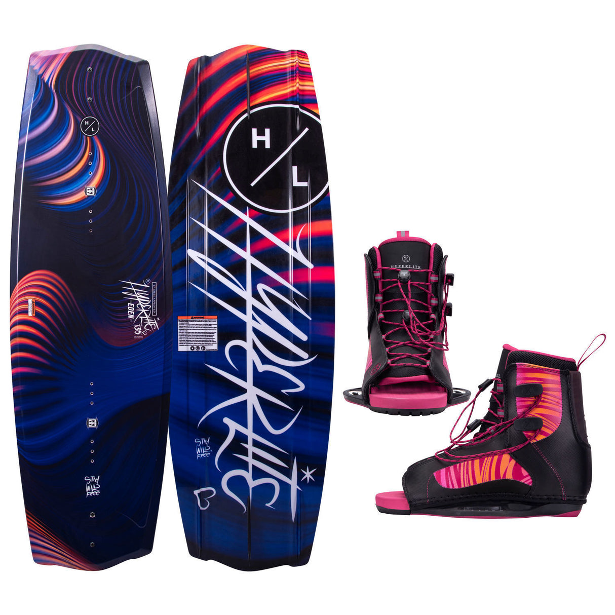 Hyperlite Eden Women's Wakeboard w/ Jinx Boots - 2023