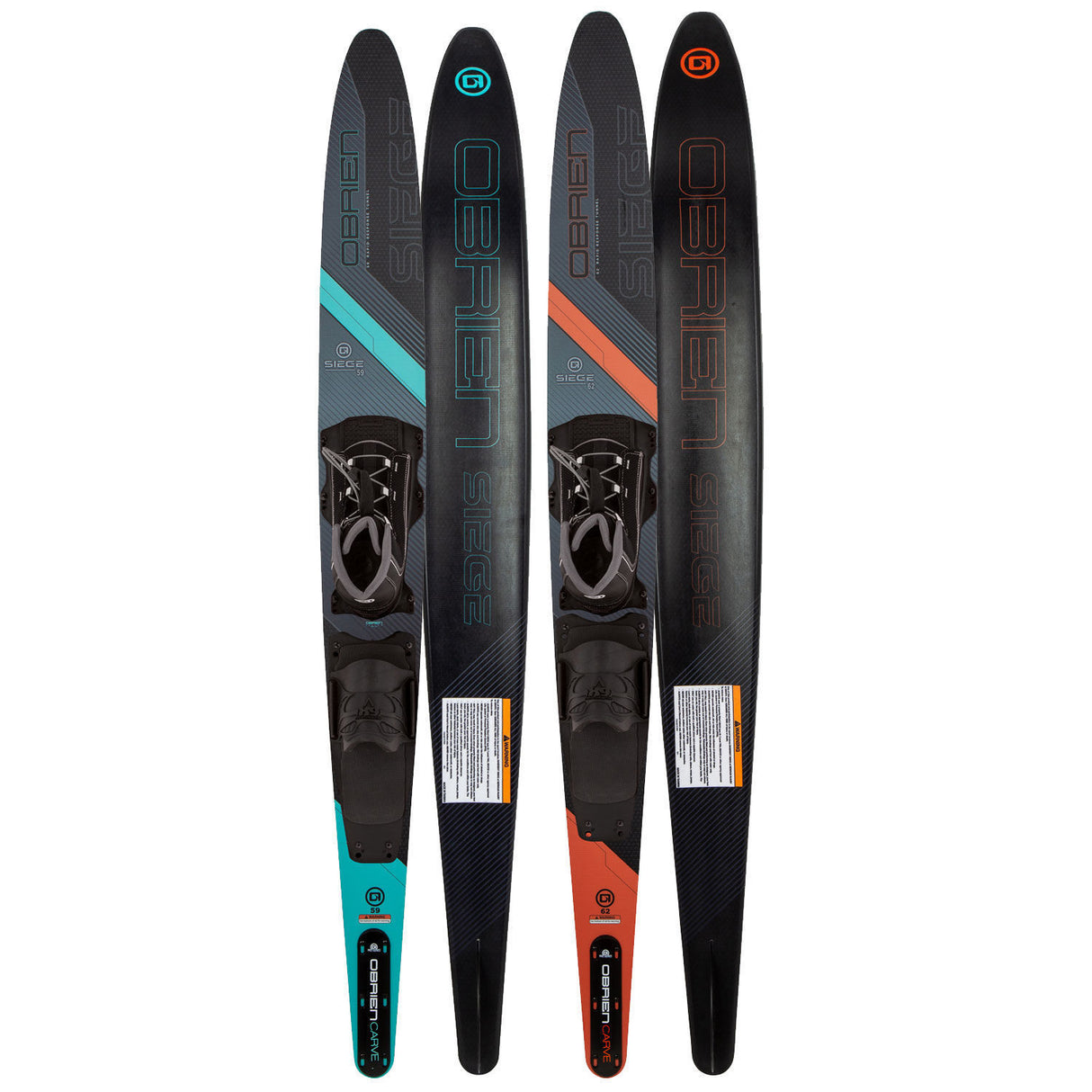 O'Brien Siege Junior Slalom Waterski w/ Jr Z9 Binding & RTP - 2023