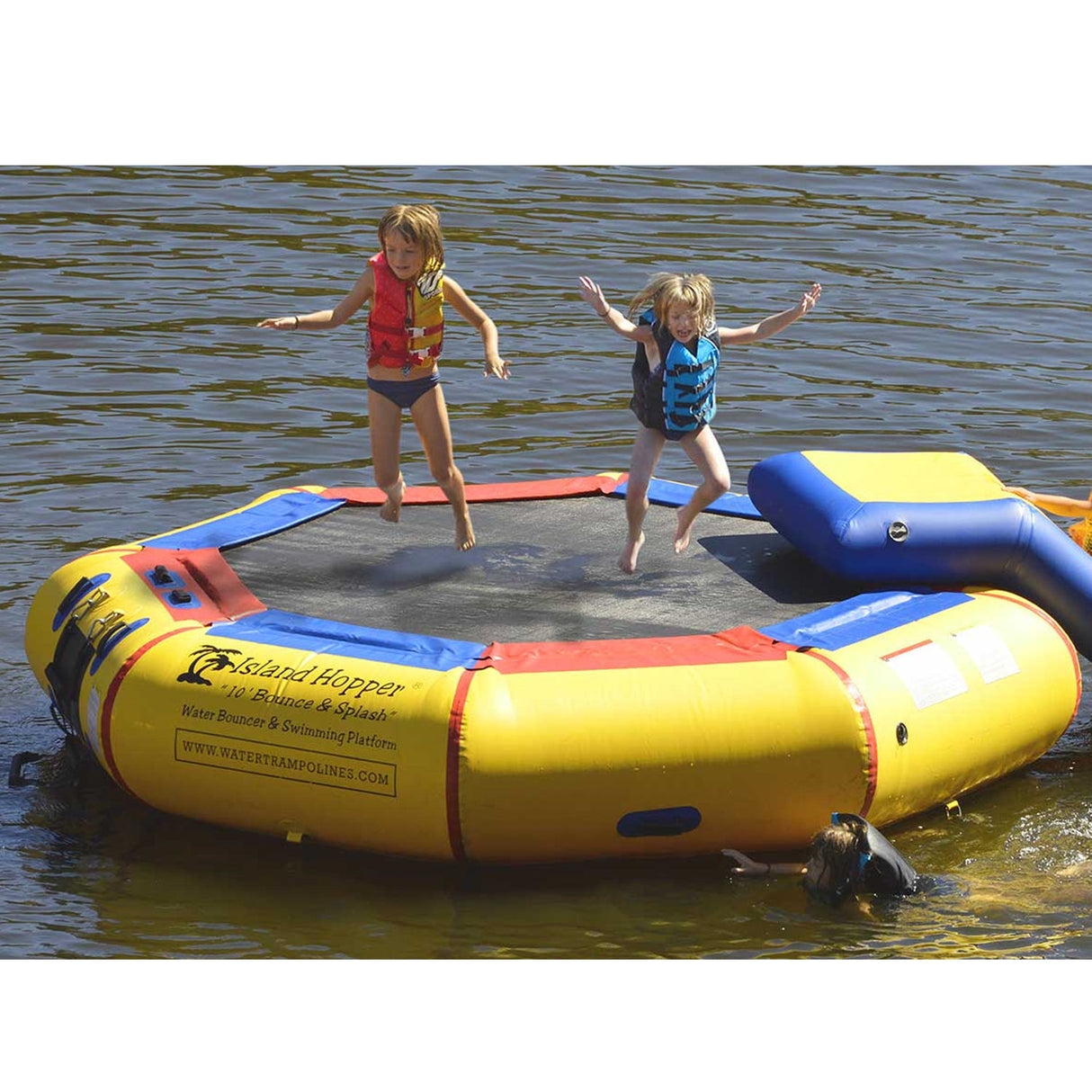 Island Hopper 10' Bounce & Splash Water Bouncer