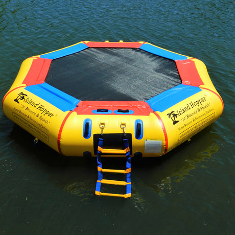 Island Hopper 10' Bounce & Splash w/ Slide Attachment