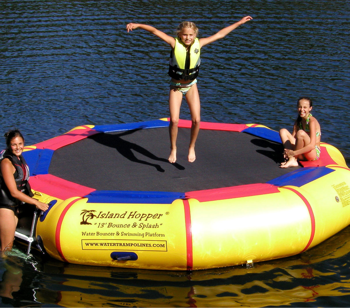 Island Hopper 13' Bounce & Splash Water Bouncer