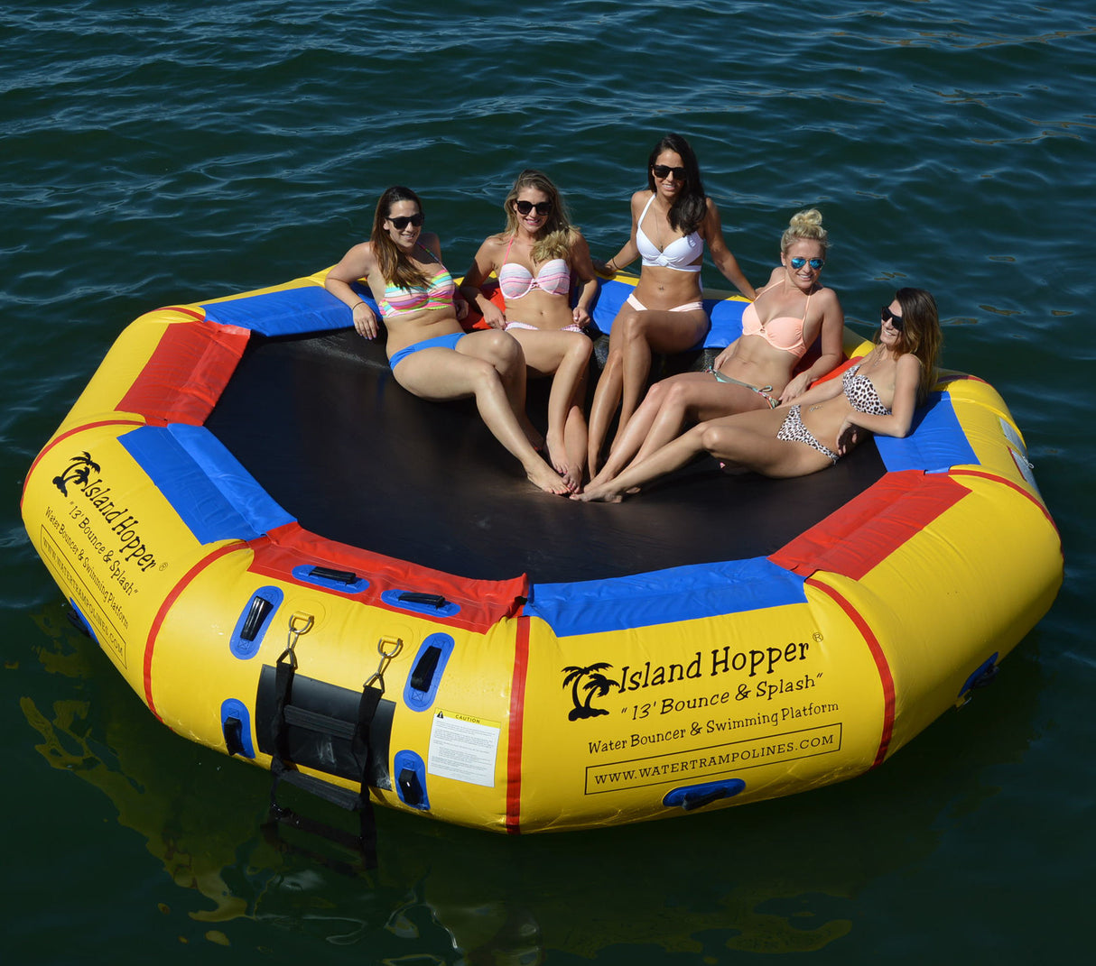 Island Hopper 13' Bounce & Splash Water Bouncer