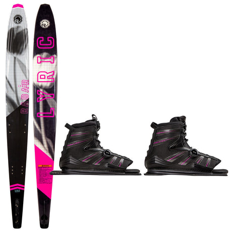 Radar Graphite Lyric Slalom Waterski w/ Dbl Lyric Boa Bindings - 2023