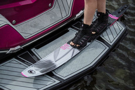 Radar Graphite Lyric Slalom Waterski w/ Dbl Lyric Boa Bindings - 2023