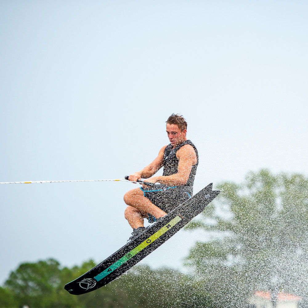 HO Hovercraft Teal Slalom Waterski w/ Double Stance 110 Bindings - 2023