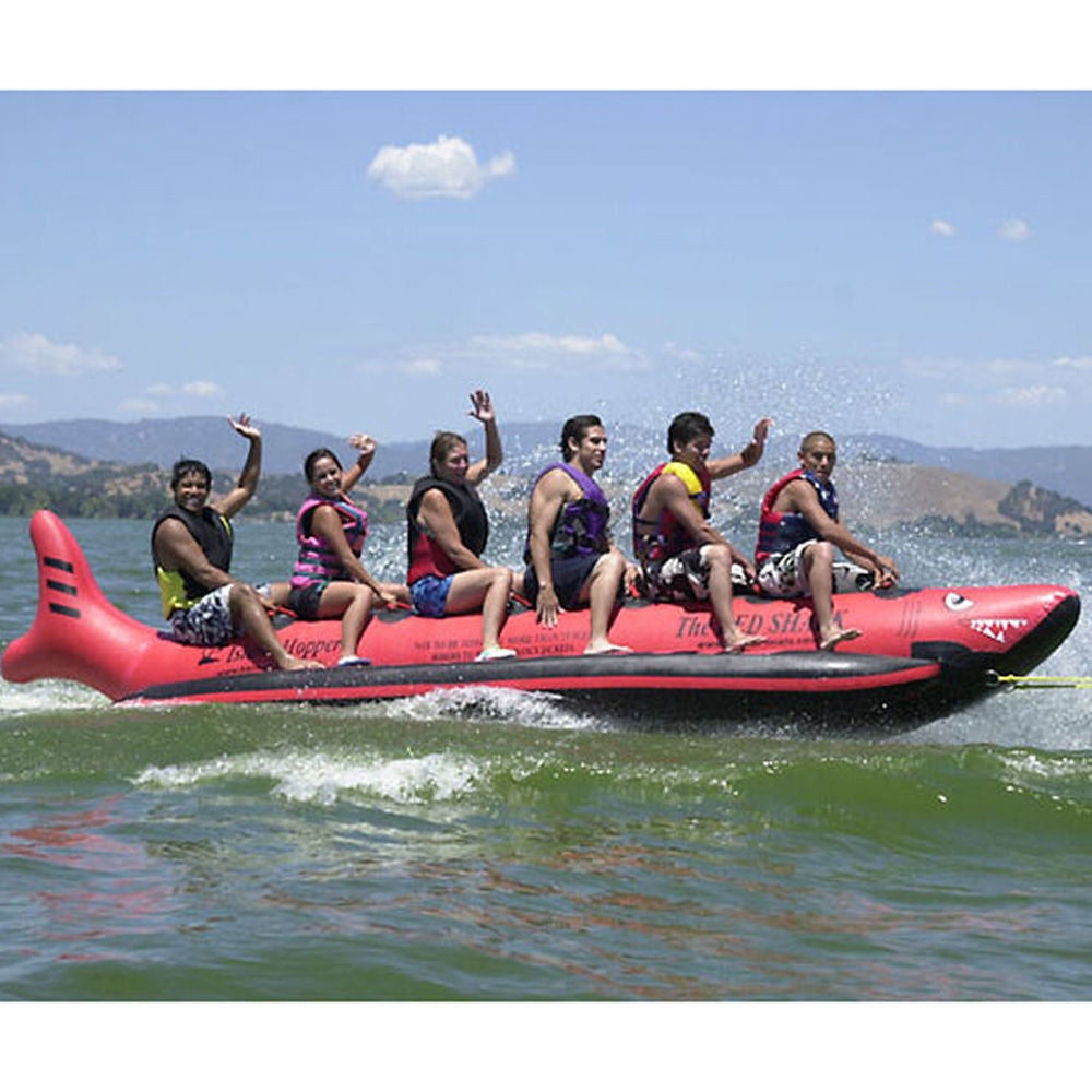 Island Hopper Red Shark Commercial Water Sled - 6 person