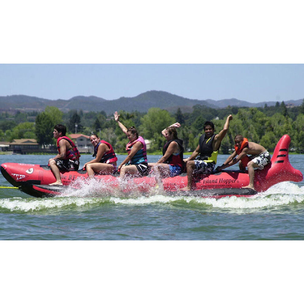 Island Hopper Red Shark Commercial Water Sled - 6 person