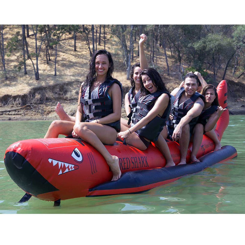 Island Hopper Red Shark Commercial Water Sled - 6 person